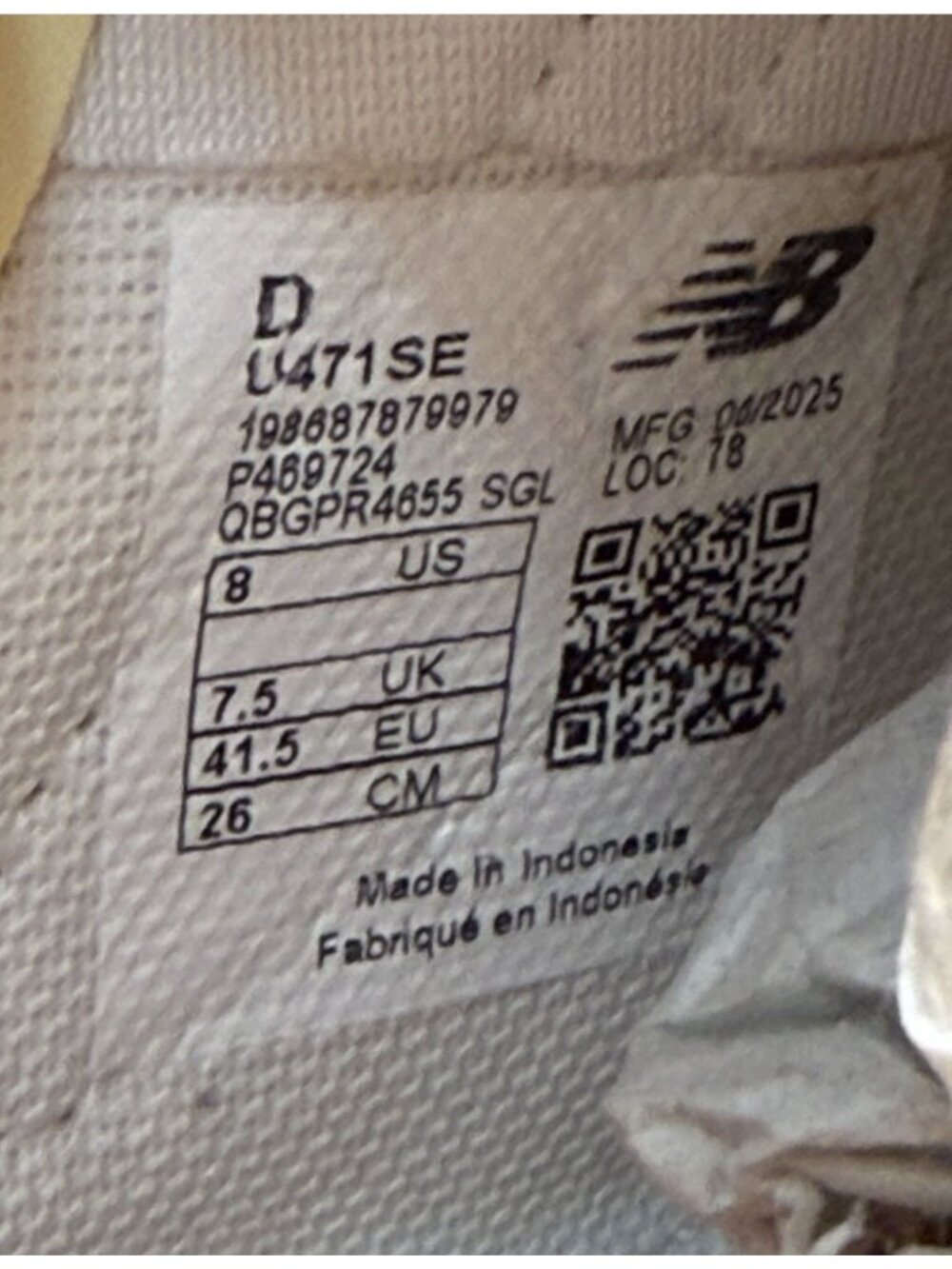 Sezane New Balance 471 Leather Brown Sneakers NWOB Sz 8 - Picture 4 of 7